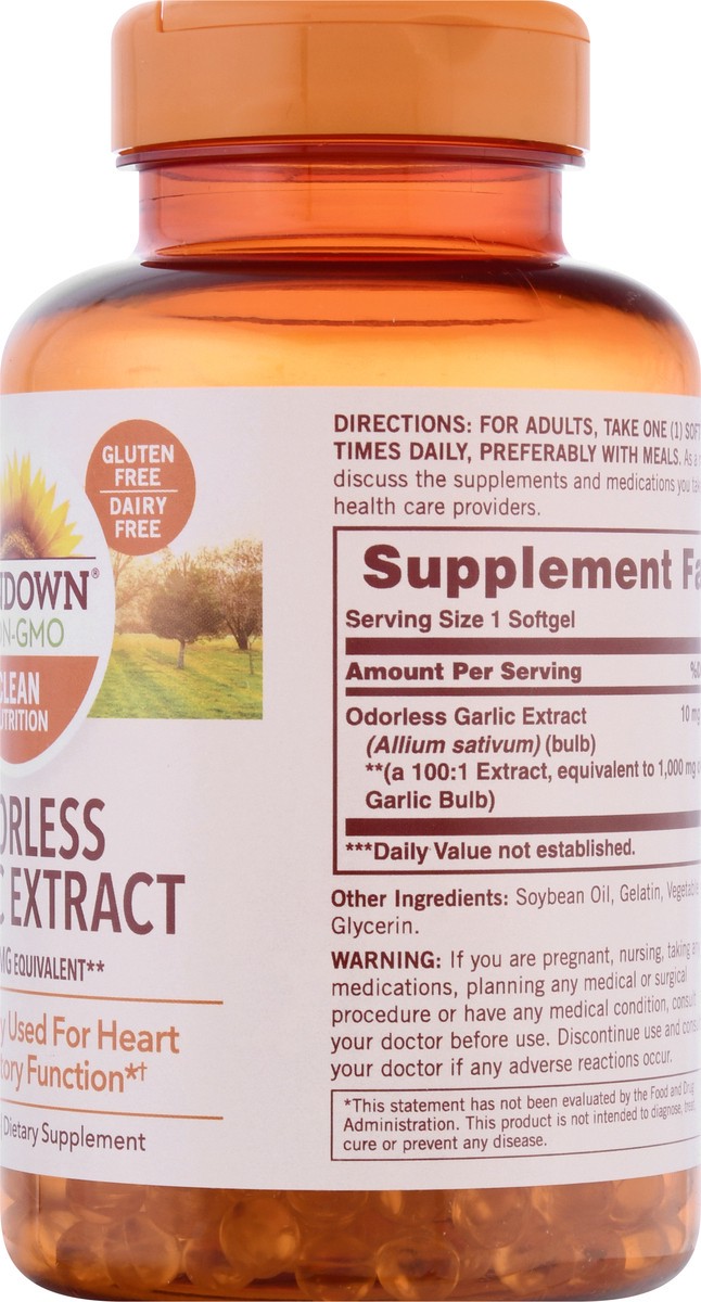 slide 8 of 9, Sundown Naturals Odorless Garlic Supplement, 250 ct