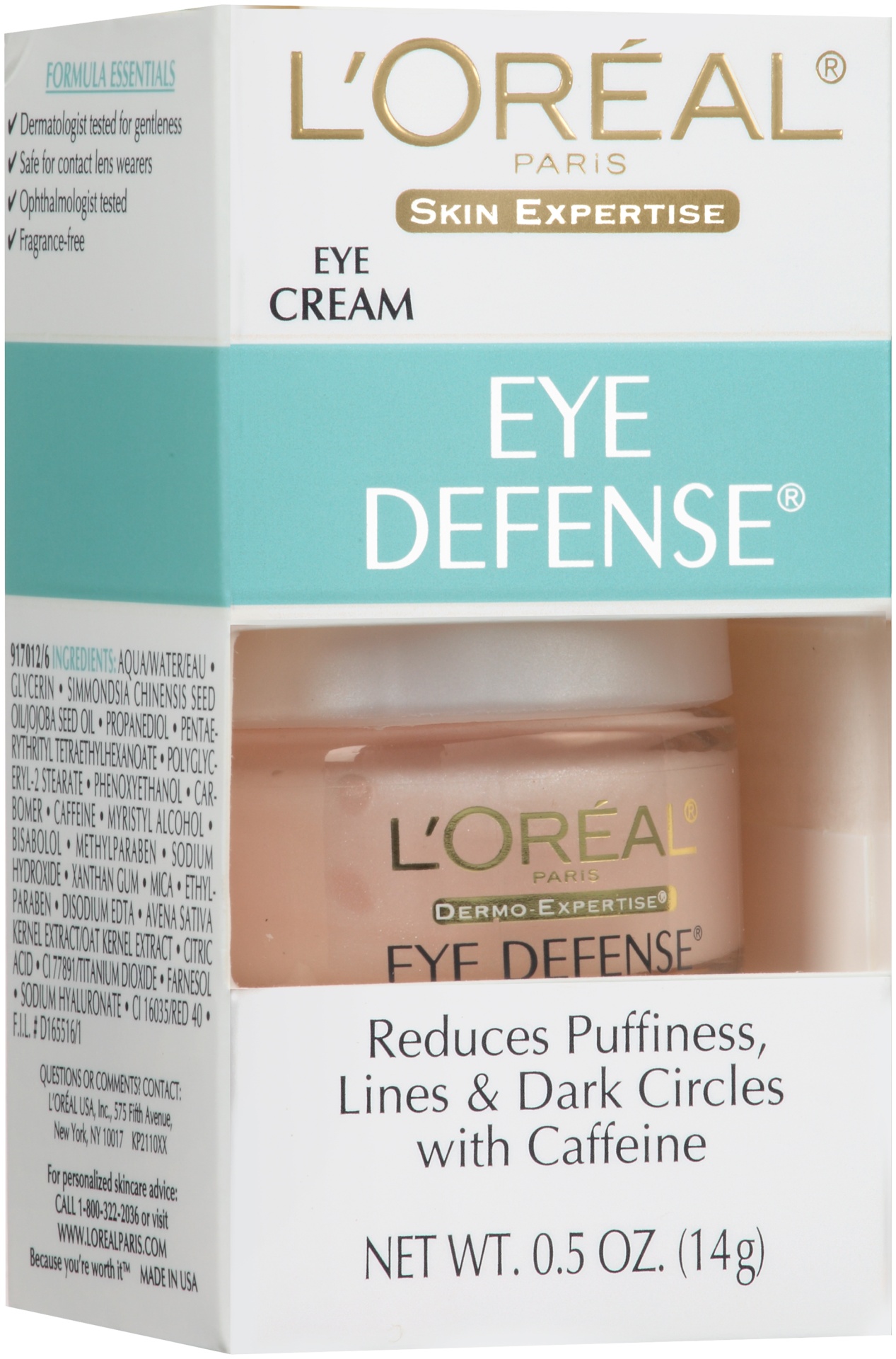 slide 4 of 8, L'Oréal Eye Defense Eye Cream, 0.5 oz