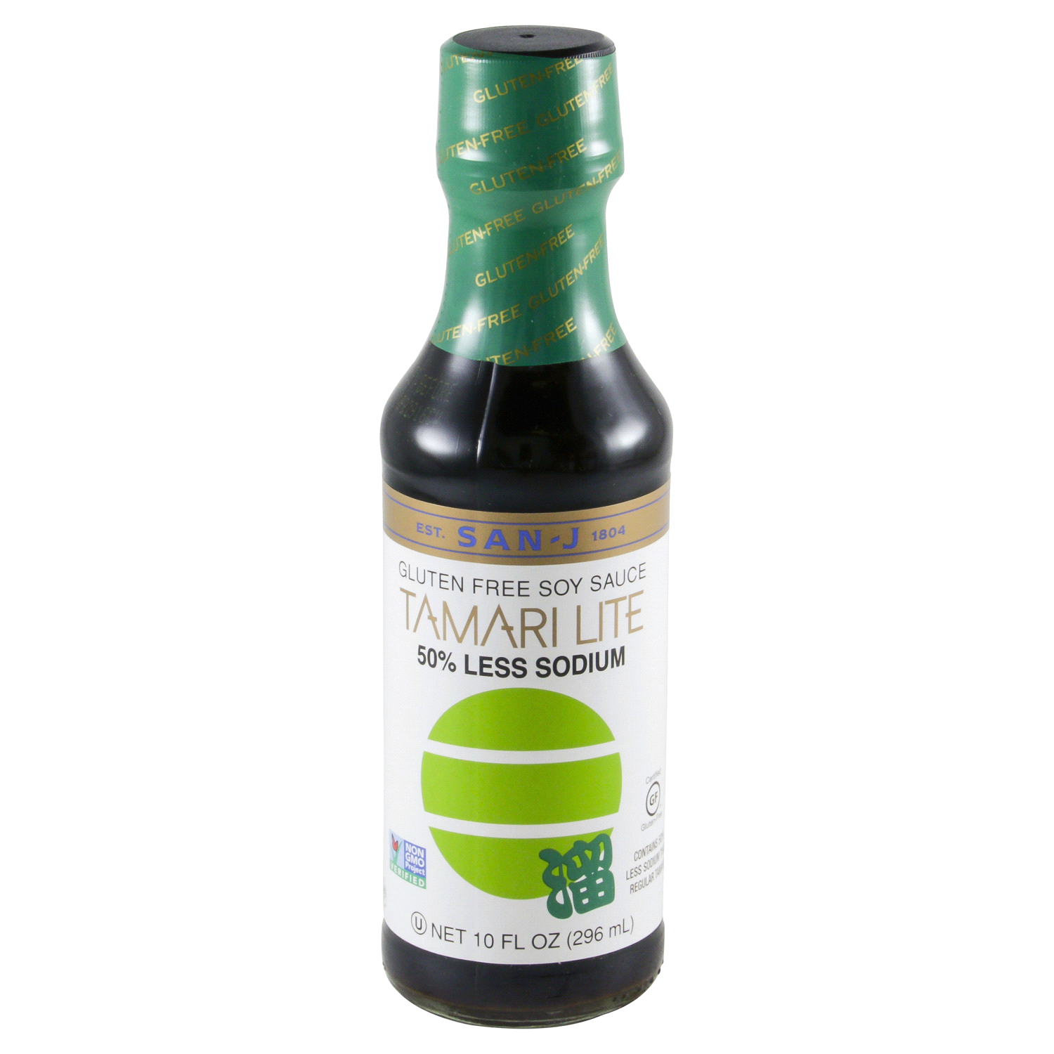 slide 1 of 3, San-J 50% Less Sodium Tamari Lite Brewed Soy Sauce 10 fl oz, 10 fl oz