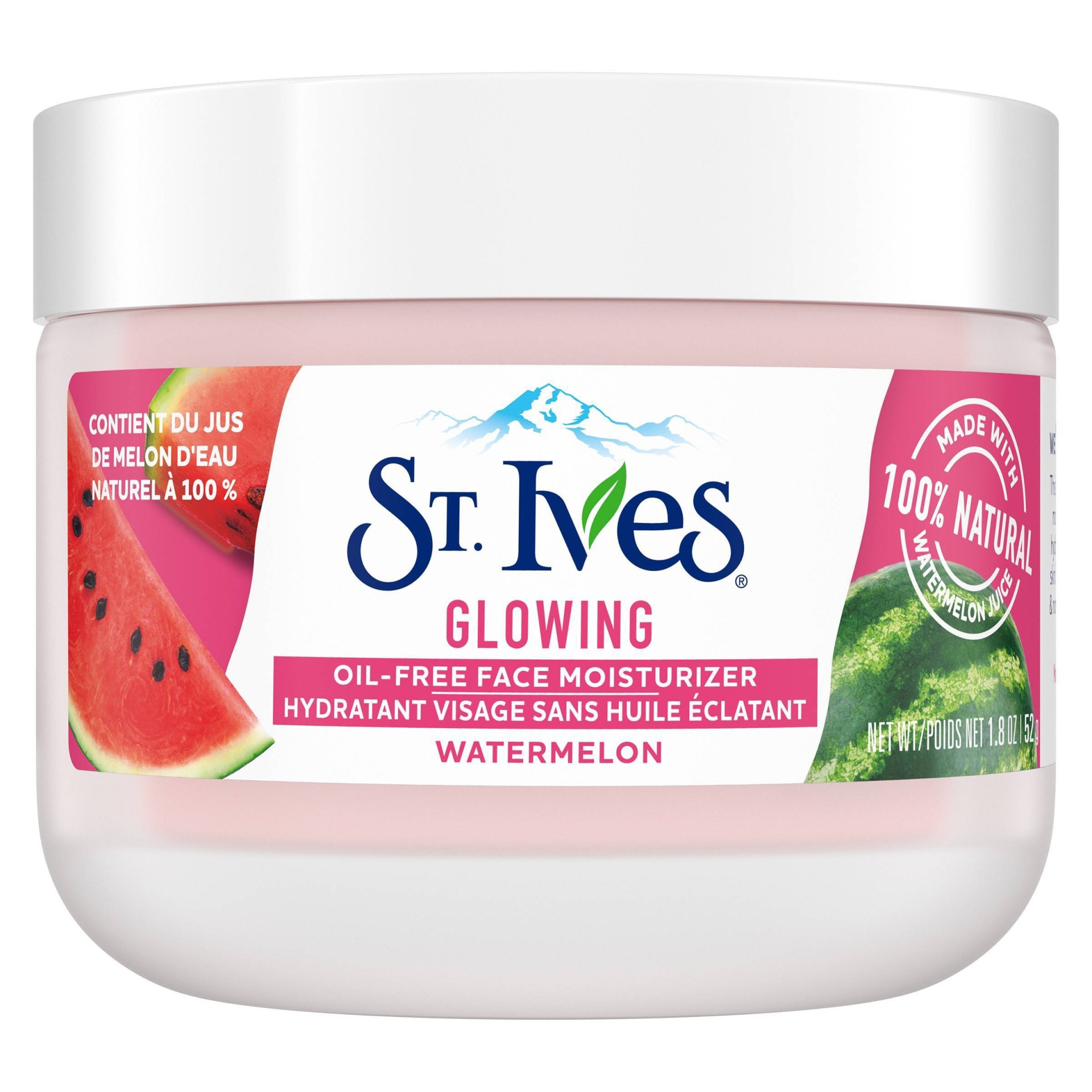 slide 1 of 4, St. Ives Watermelon Glowing Oil-Free Face Moisturizer, 1.8 oz