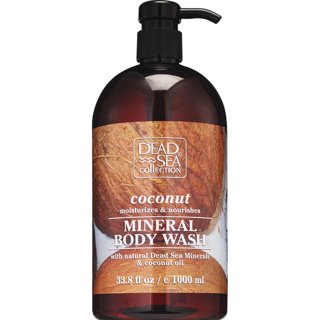 slide 1 of 1, Dead Sea Coconut Mineral Body Wash, 33.8 Oz., 1 ct