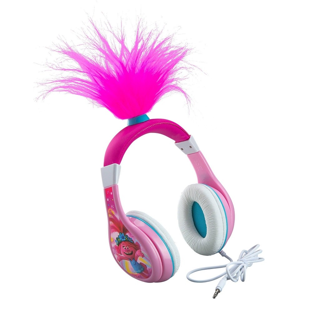 slide 2 of 5, Trolls World Tour Youth Poppy Kids Wired Headphones, 1 ct