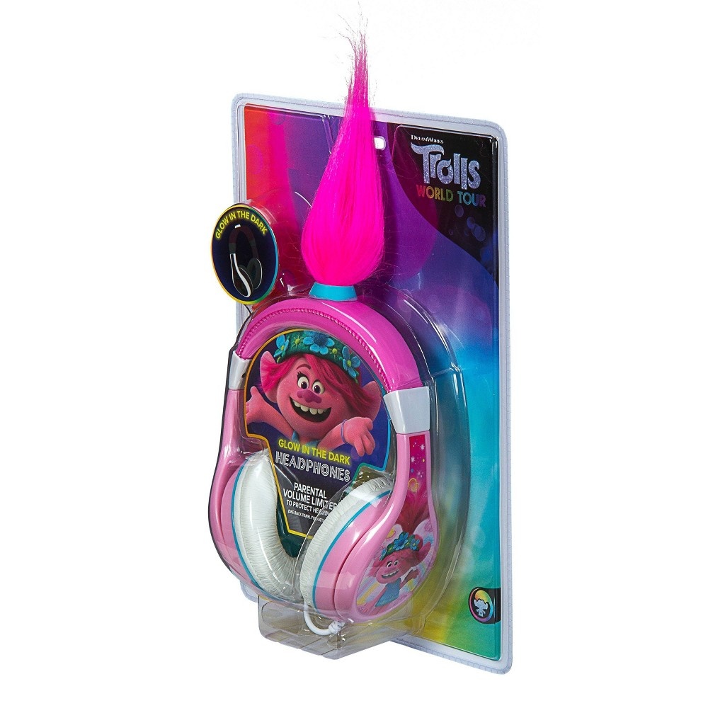 slide 3 of 5, Trolls World Tour Youth Poppy Kids Wired Headphones, 1 ct