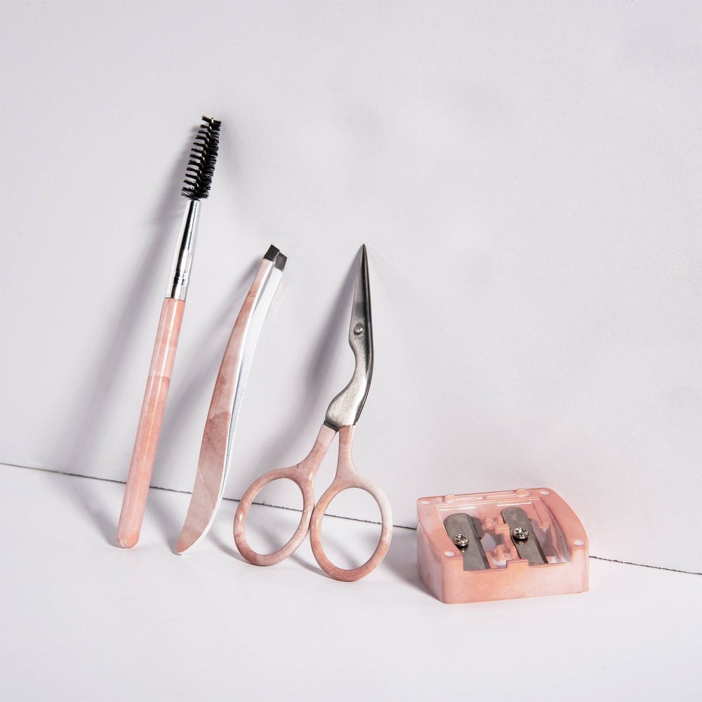 slide 3 of 4, Trim Rose Quartz Brow Kit, 4 ct