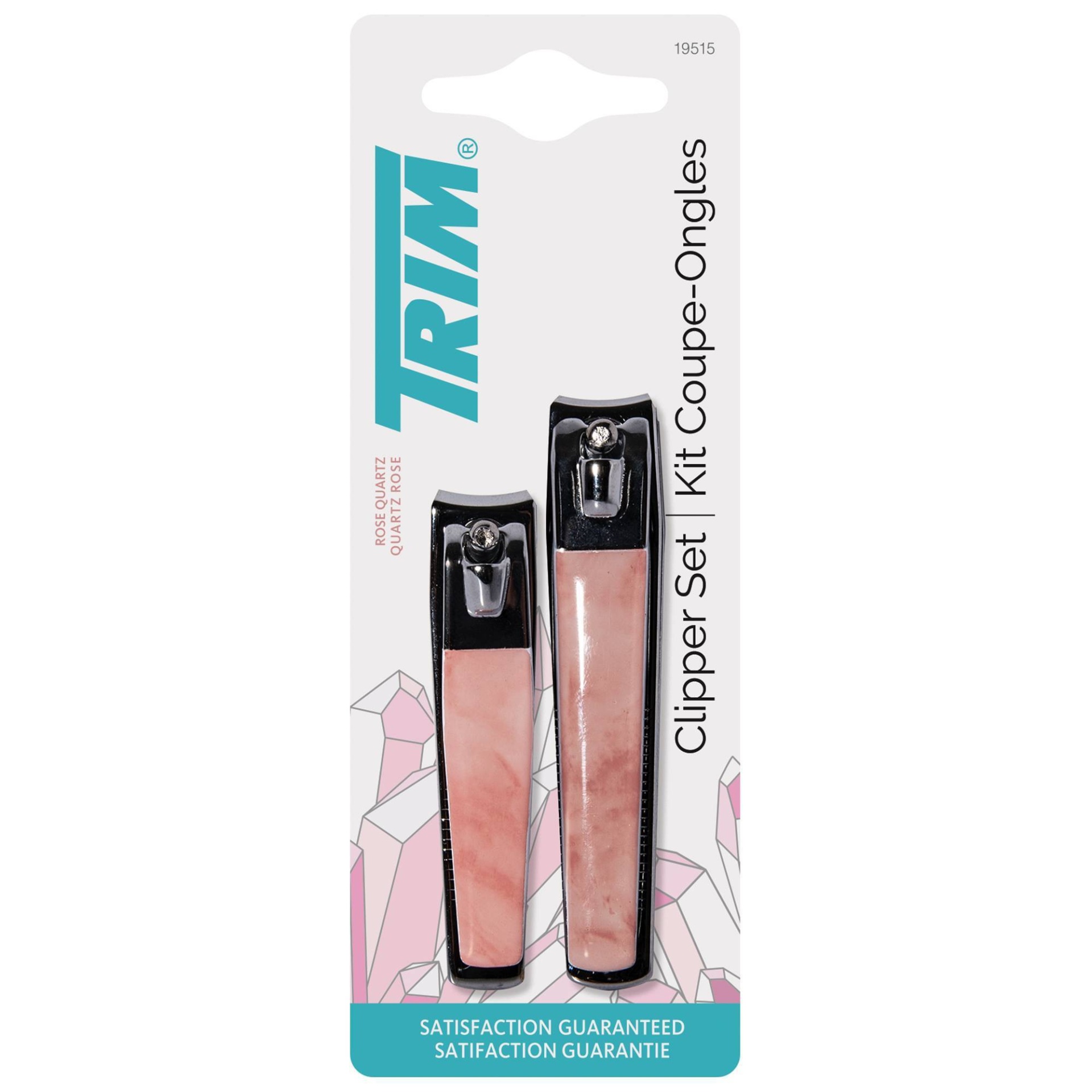 slide 1 of 3, Trim Rose Quartz Nail Clipper, Toenail Combo, 1 ct