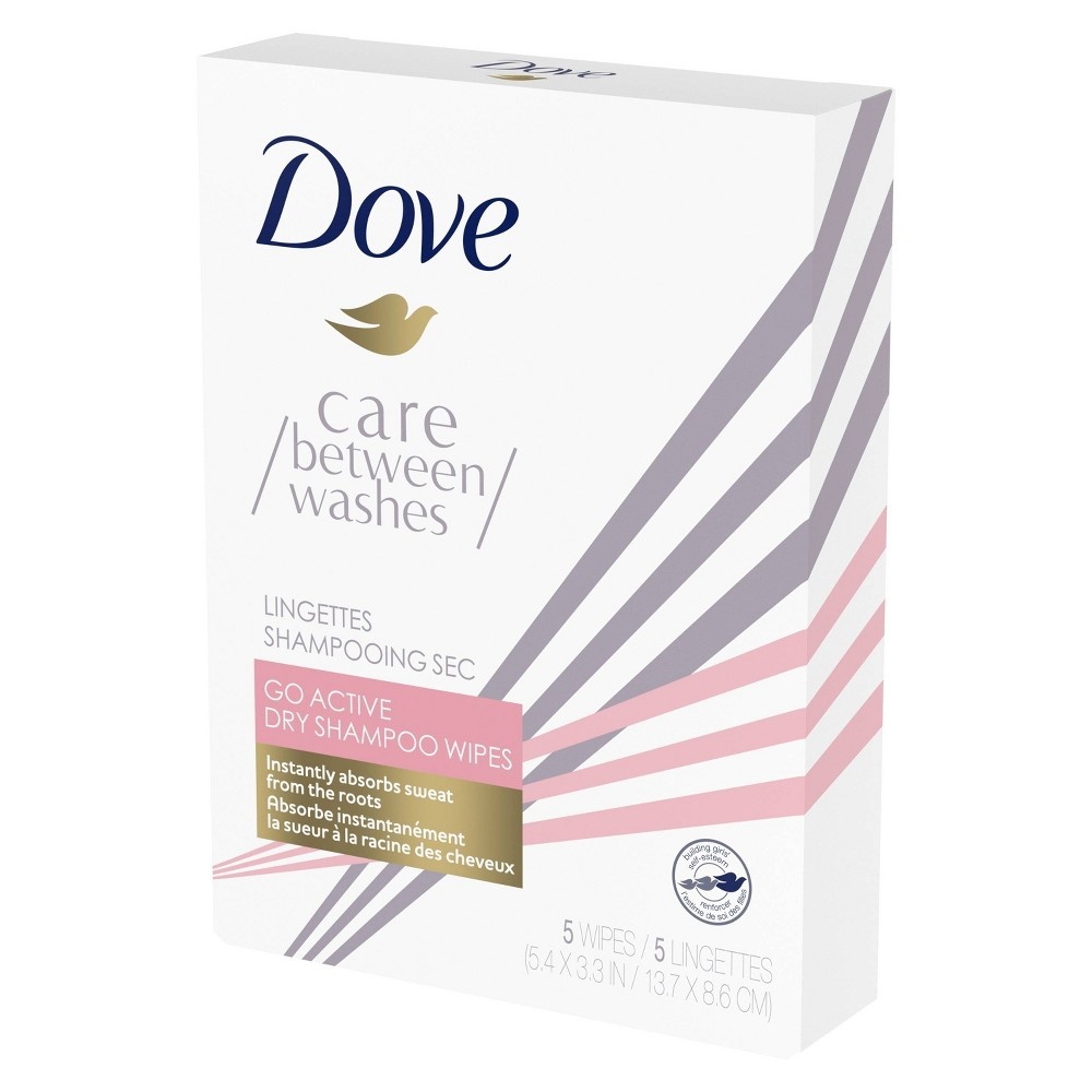 slide 4 of 4, Dove Go Active Dry Shampoo Hair Wipes, 1 oz