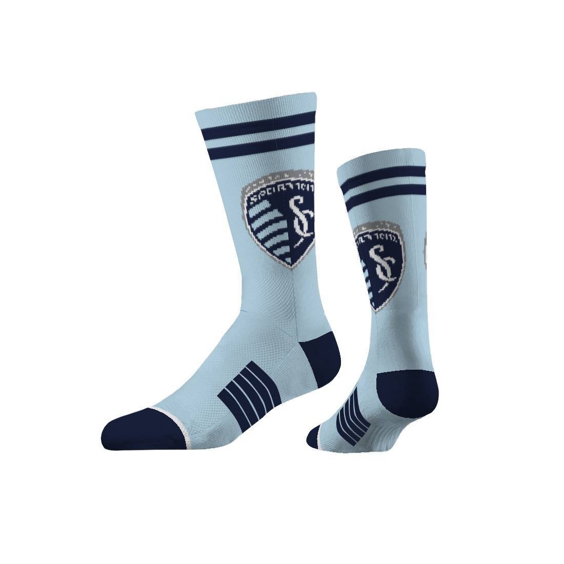 slide 1 of 2, MLS Sporting Kansas City Classic Crew Sock, 1 ct