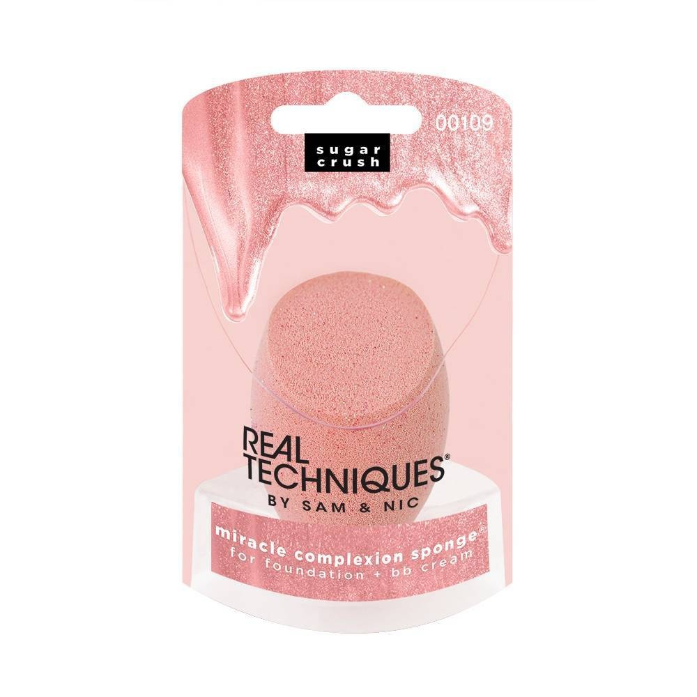 slide 4 of 5, Real Techniques Sugar Crush Miracle Complexion Sponge - Peach, 1 ct