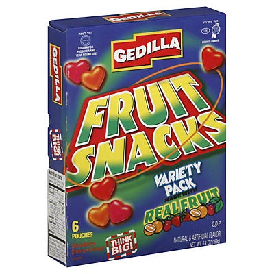 slide 1 of 4, Gedilla Fruit Snacks 6 ea, 6 ct