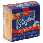 slide 1 of 4, Harris Teeter American Cheese Singles, 12 oz