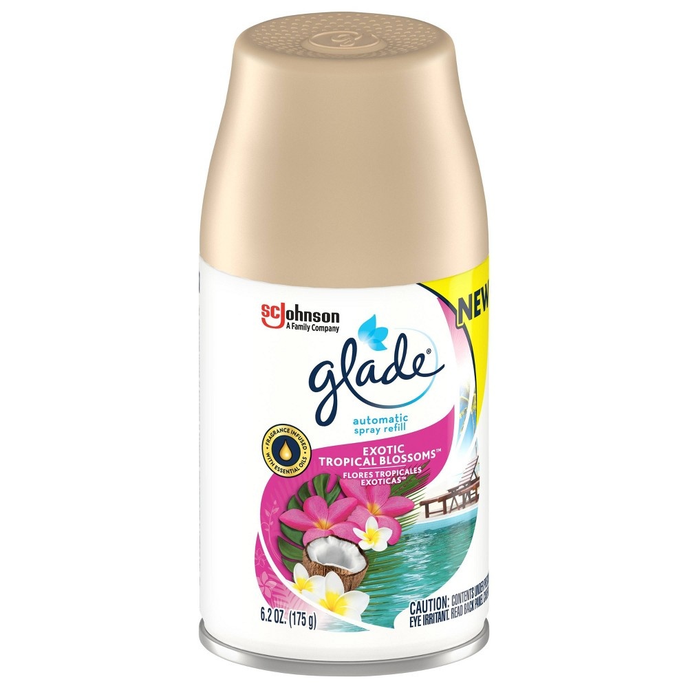 slide 5 of 5, Glade Exotic Tropical Blossom Automatic Spray Refill, 6.2 oz