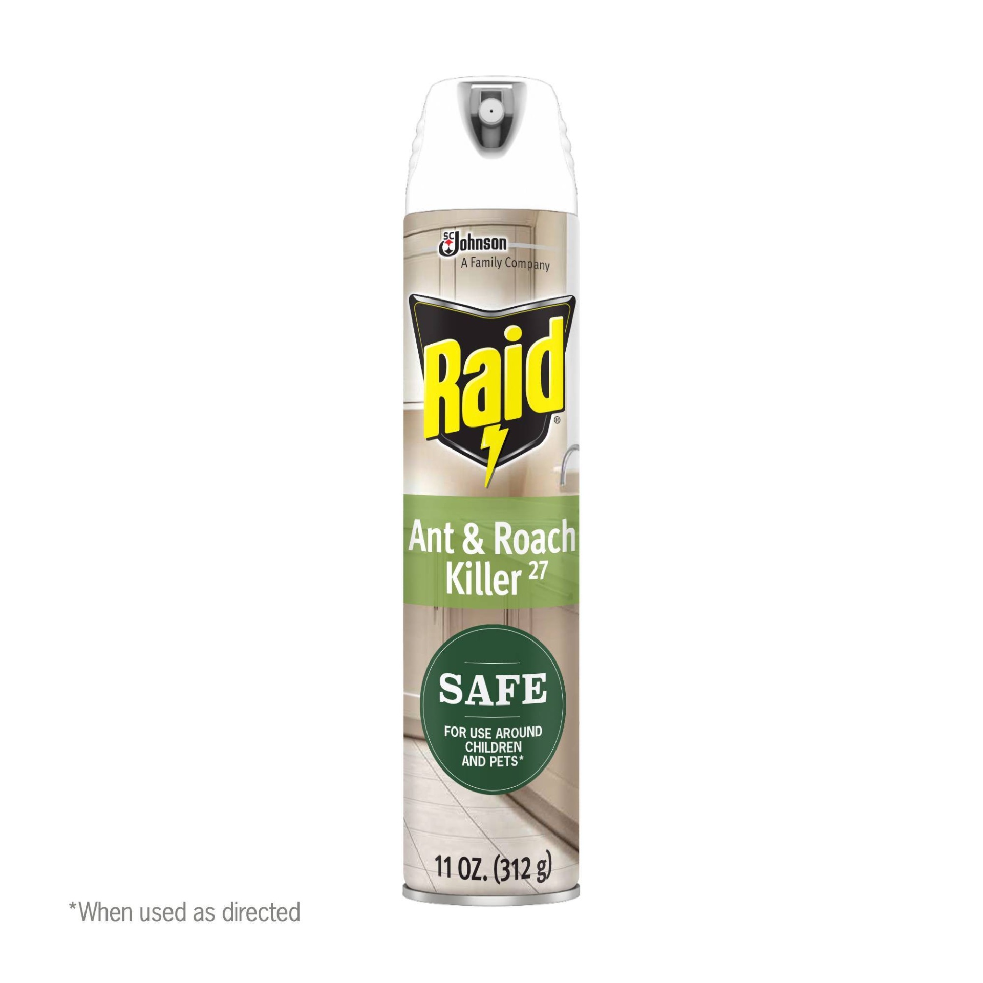 slide 1 of 8, Raid Ant & Roach Killer with Essential Oils, 11 oz