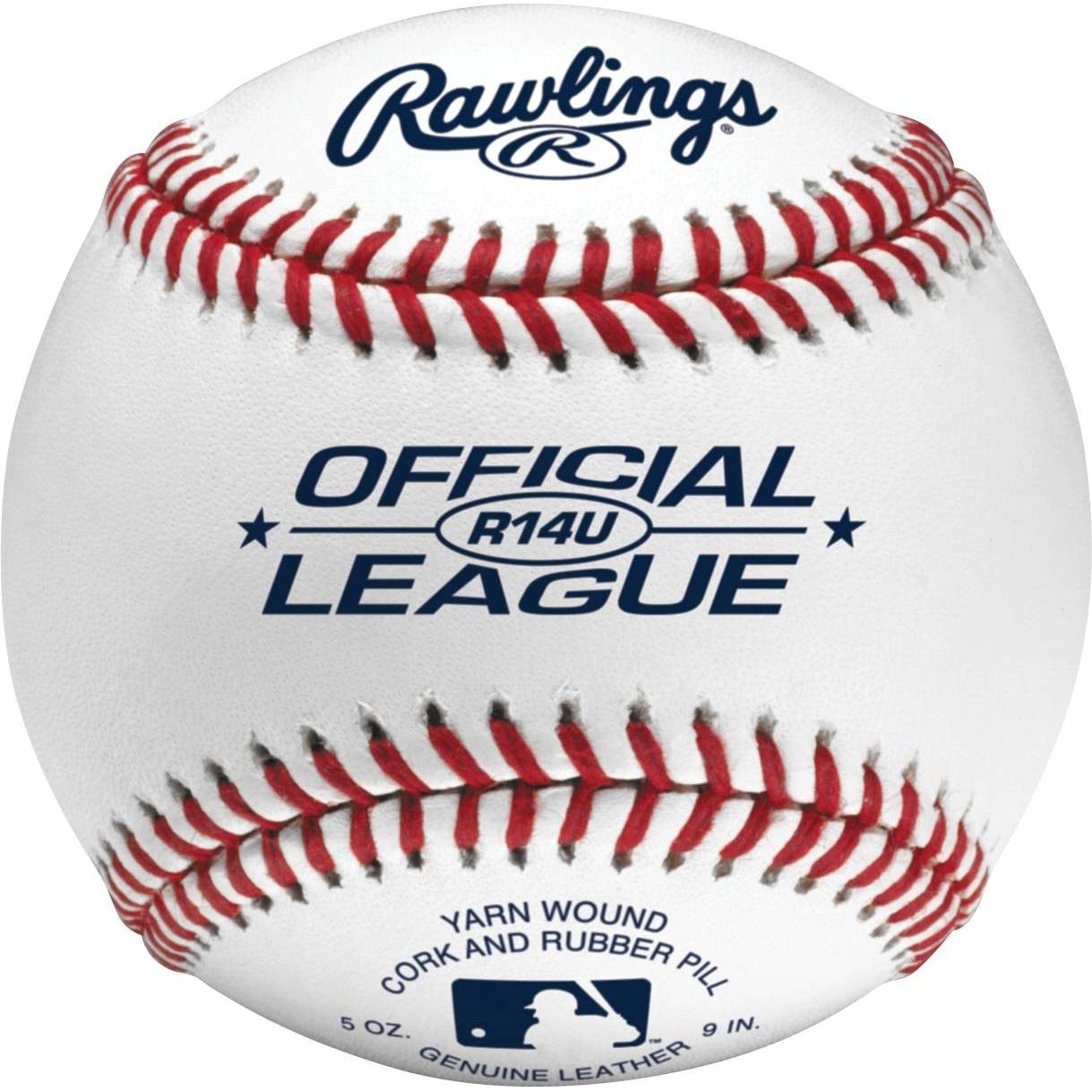 slide 1 of 2, Rawlings 14U Single Ball - White, 1 ct