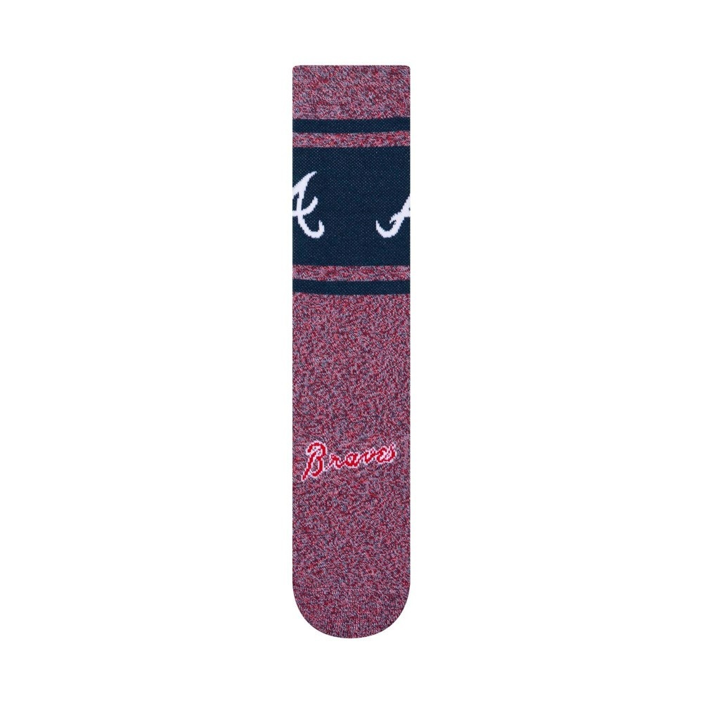 slide 3 of 3, MLB Atlanta Braves Varsity Crew Socks, 1 ct