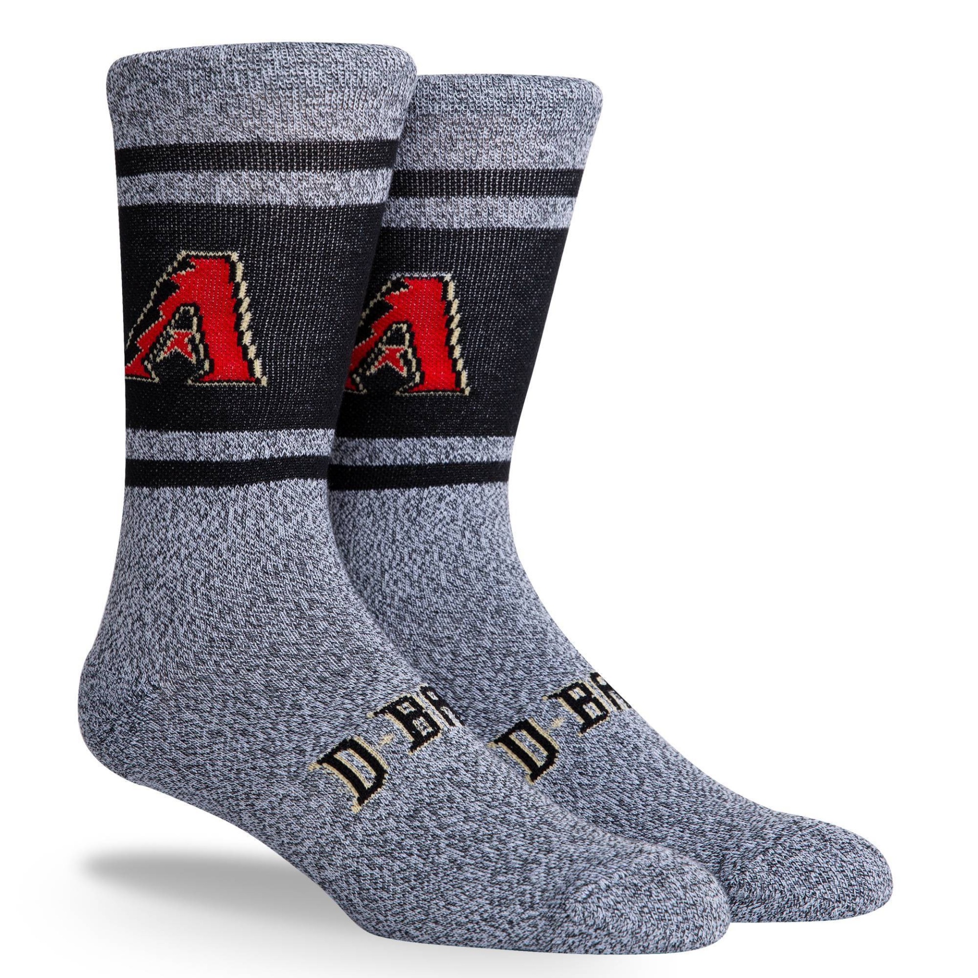 slide 1 of 3, MLB Arizona Diamondbacks Varsity Crew Socks, 1 ct