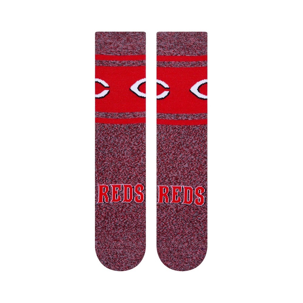 slide 2 of 3, MLB Cincinnati Reds Varsity Crew Socks, 1 ct