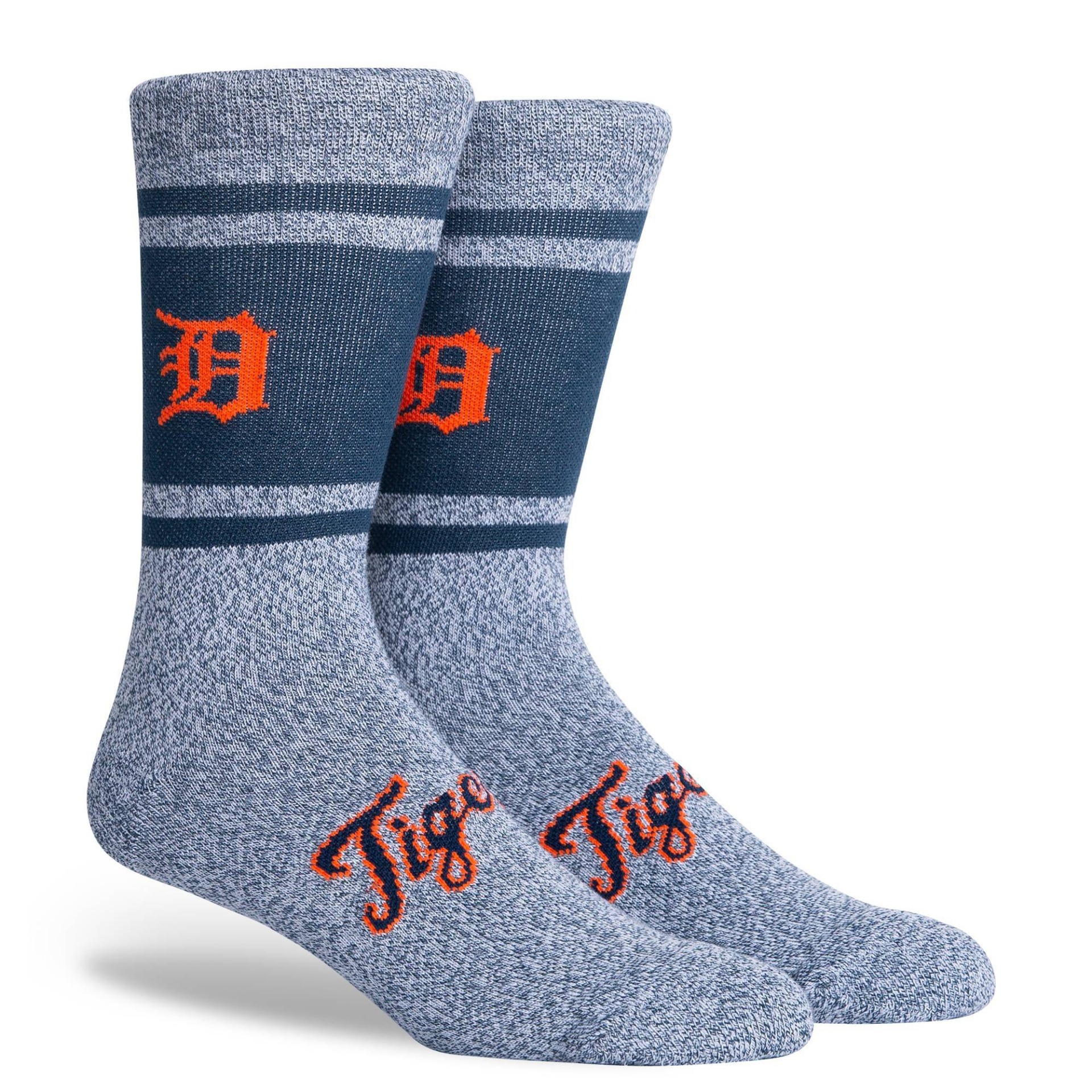 slide 1 of 3, MLB Detroit Tigers Varsity Crew Socks, 1 ct