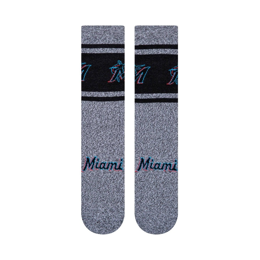 slide 2 of 3, MLB Miami Marlins Varsity Crew Socks, 1 ct