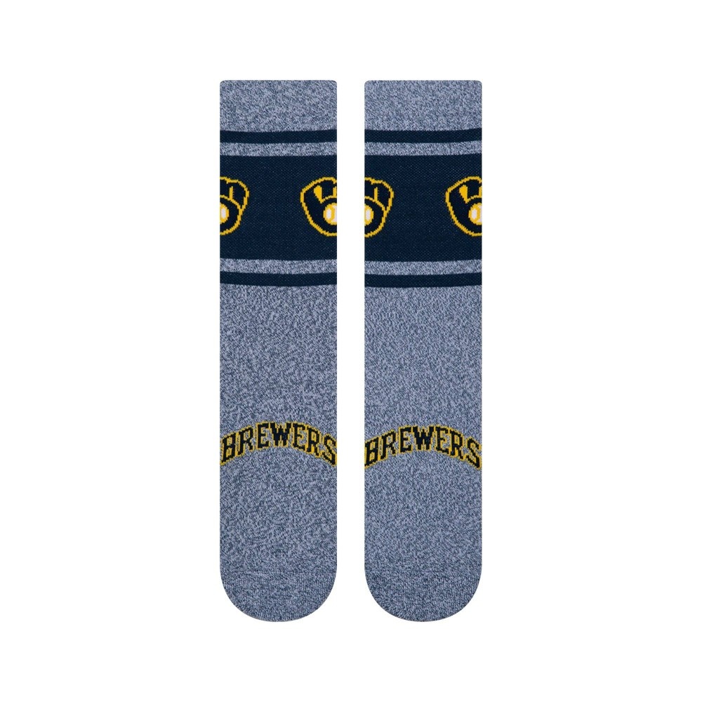 slide 2 of 3, MLB Milwaukee Brewers Varsity Crew Socks, 1 ct