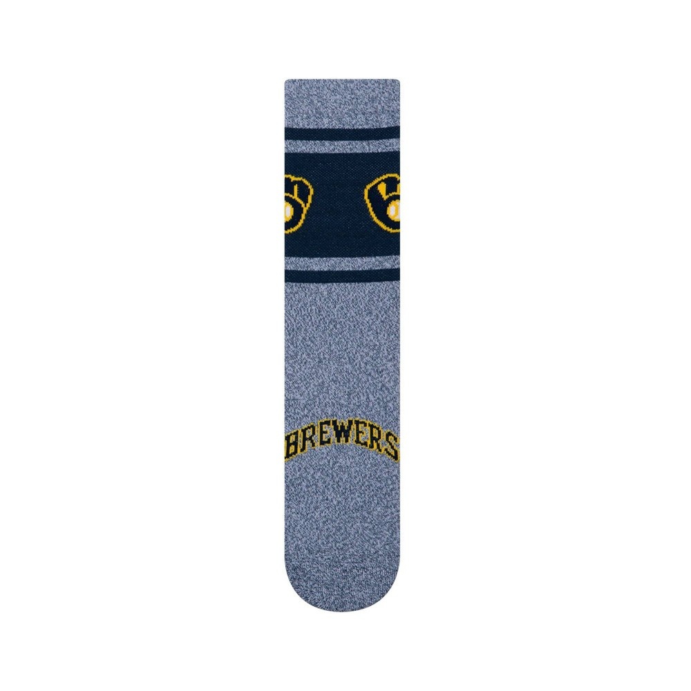 slide 3 of 3, MLB Milwaukee Brewers Varsity Crew Socks, 1 ct