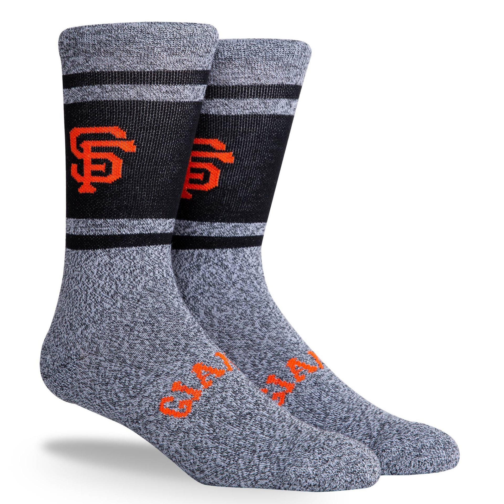 slide 1 of 3, MLB San Francisco Giants Varsity Crew Socks, 1 ct