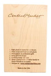Central Market Alder Grilling Plank