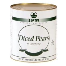 slide 1 of 1, iPM Diced Pears, 106 oz