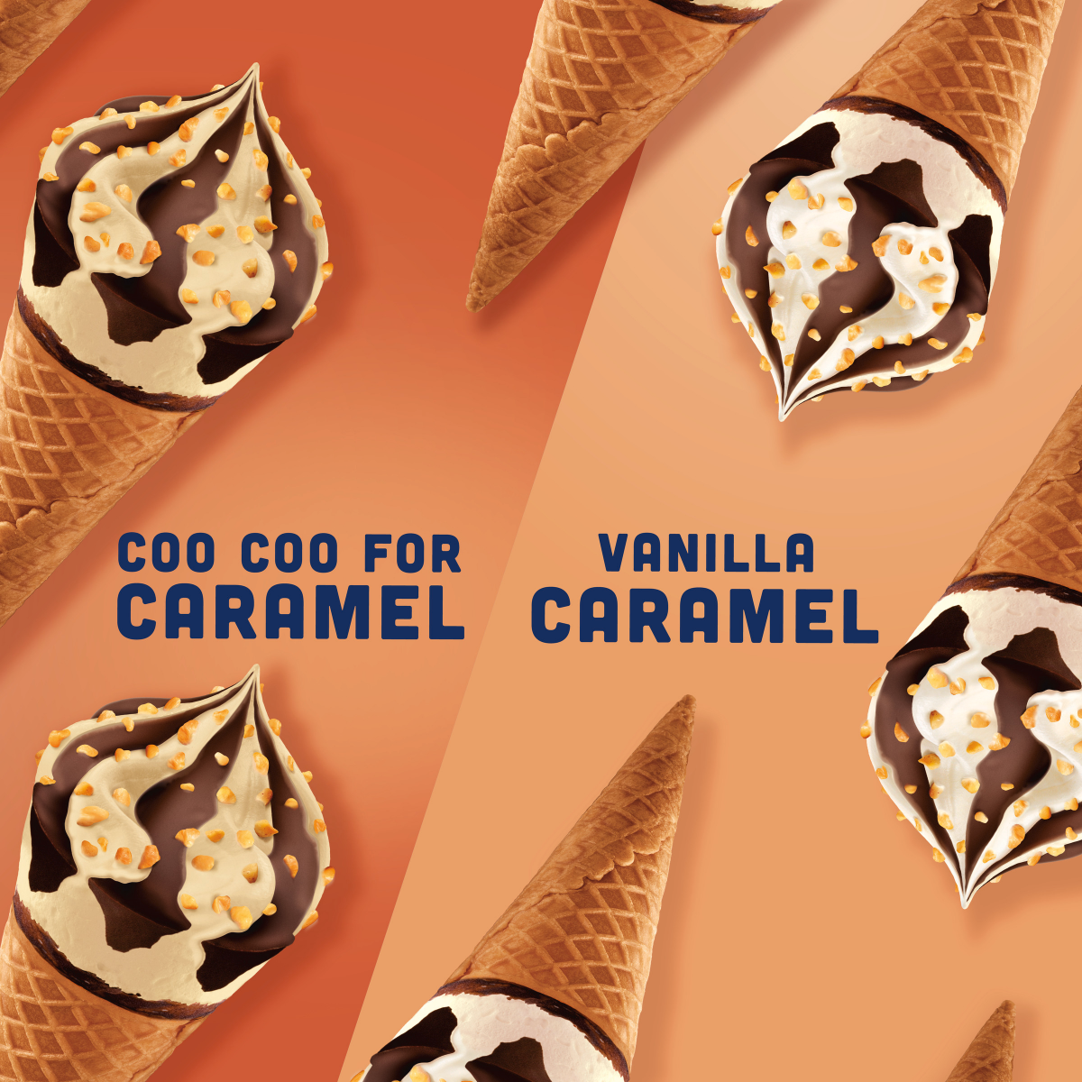 slide 13 of 29, Klondike Coocoo for Caramel & Vanilla Caramel Frozen Dairy Dessert Cone, 8 ct