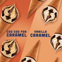 slide 11 of 29, Klondike Coocoo for Caramel & Vanilla Caramel Frozen Dairy Dessert Cone, 8 ct