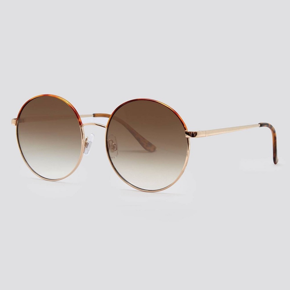 Women's Metal Aviator Sunglasses - Wild Fable™ Gold