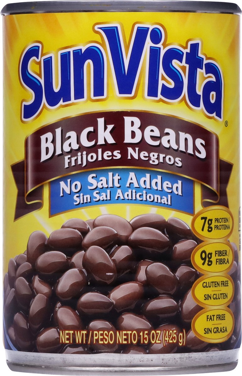 slide 6 of 9, SunVista No Salt Added Black Beans 15 oz, 15 oz