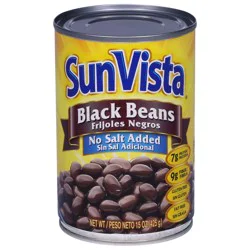 Sun Vista No Salt Added Black Beans 15 oz