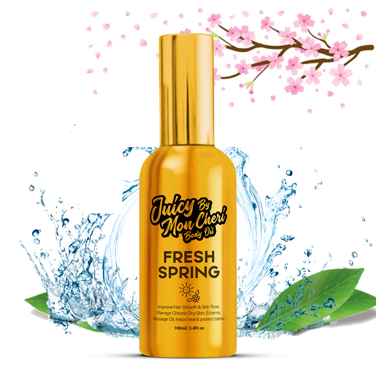 slide 1 of 1, JBMC Body Oil Spray Fresh Springs 3.4oz, 3.4 oz