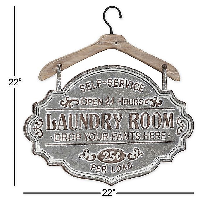 slide 3 of 3, Farmhouse Laundry Room Metal Wall Art, 1 ct