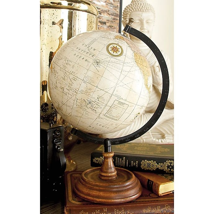 slide 7 of 7, Ridge Road Decor Vintage Style Globe, 14 in