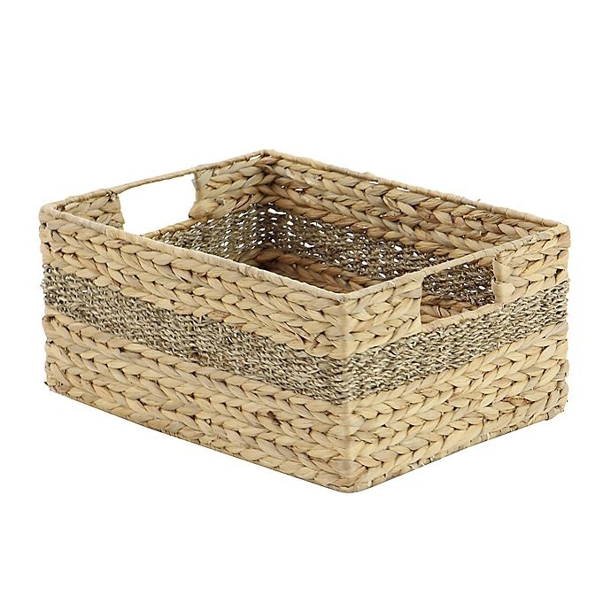 slide 2 of 10, Ridge Road Decor Braided/Woven Seagrass Basket Set, 4 ct