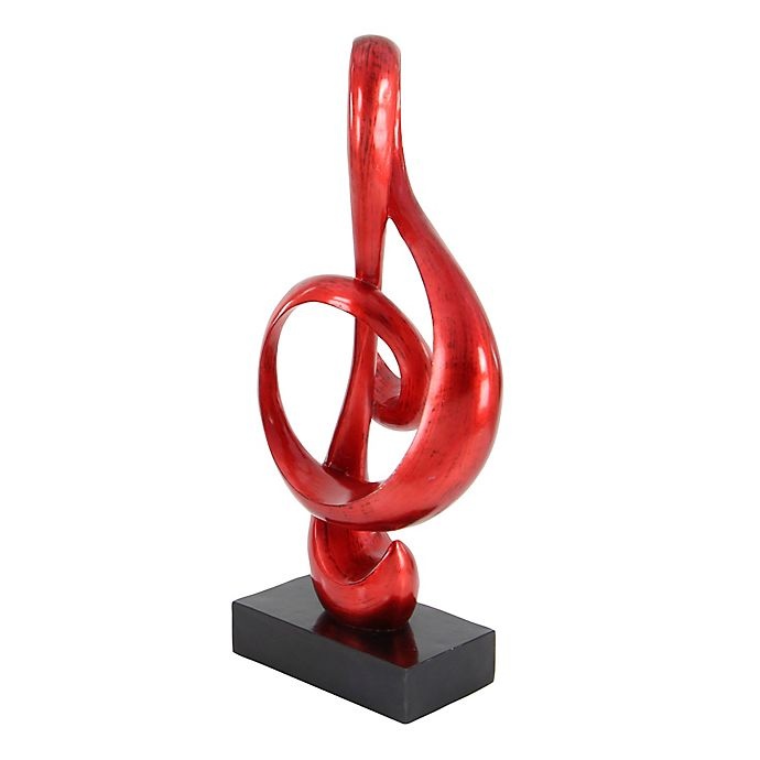 slide 6 of 6, Ridge Road Decor Treble Clef Sculpture - Red, 1 ct