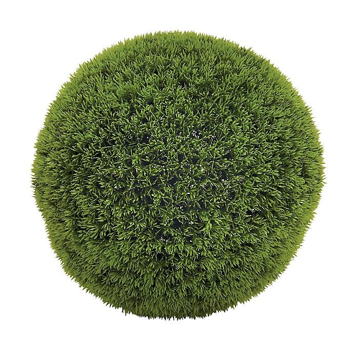 slide 1 of 2, Ridge Road Decor Lifelike Grass Ball, 15 in