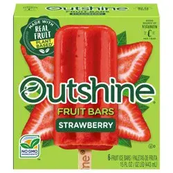 Outshine Ice Strawberry Fruit Bars 6 ea