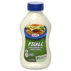 Kraft Pickle Mayonnaise Dressing, 12 fl oz Bottle