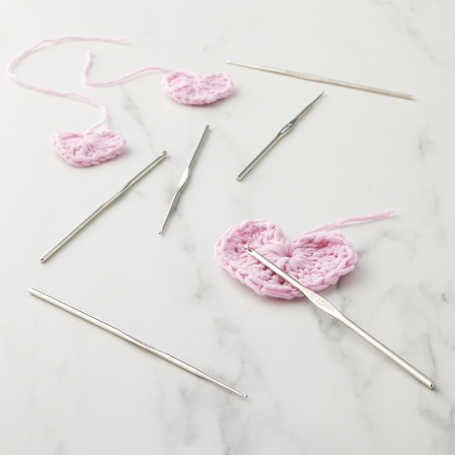 slide 3 of 3, Steel Crochet Hook Set By Loops & Threads, 6 ct