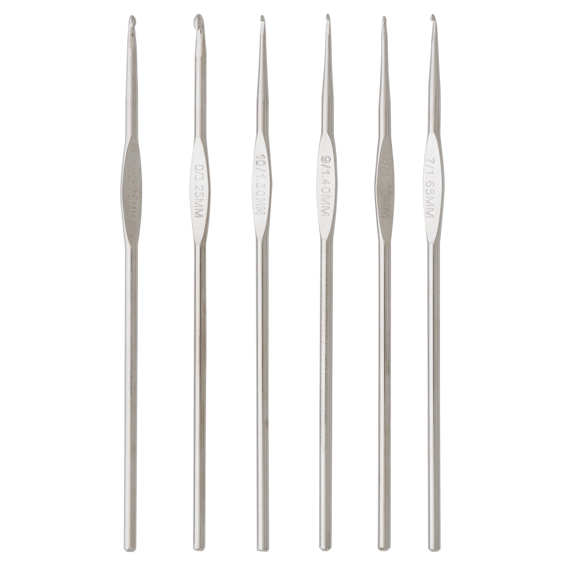 slide 2 of 3, Steel Crochet Hook Set By Loops & Threads, 6 ct