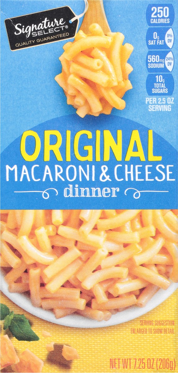 slide 8 of 9, Signature Select Original Macaroni & Cheese Dinner 7.25 oz, 7.25 oz