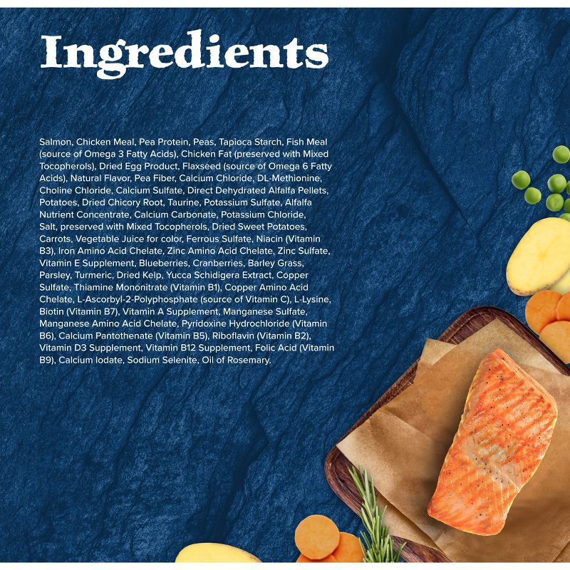 slide 5 of 10, Blue Buffalo Wilderness High Protein Natural Adult Dry Cat Food with Salmon - 4lbs, 4 lb