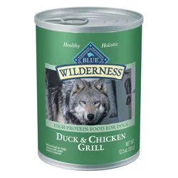 Blue Buffalo Wilderness High Protein Natural Adult Wet Dog Food Duck & Chicken Grill - 12.5oz