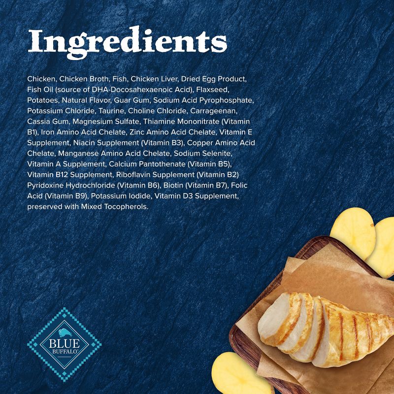 slide 5 of 9, Blue Buffalo Wilderness High Protein Grain Free Natural Kitten Pate Wet Cat Food with Chicken Recipe - 3oz, 3 oz