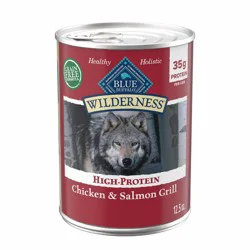 Blue Buffalo Wilderness High Protein Natural Adult Wet Dog Food with Salmon & Chicken Grill - 12.5oz