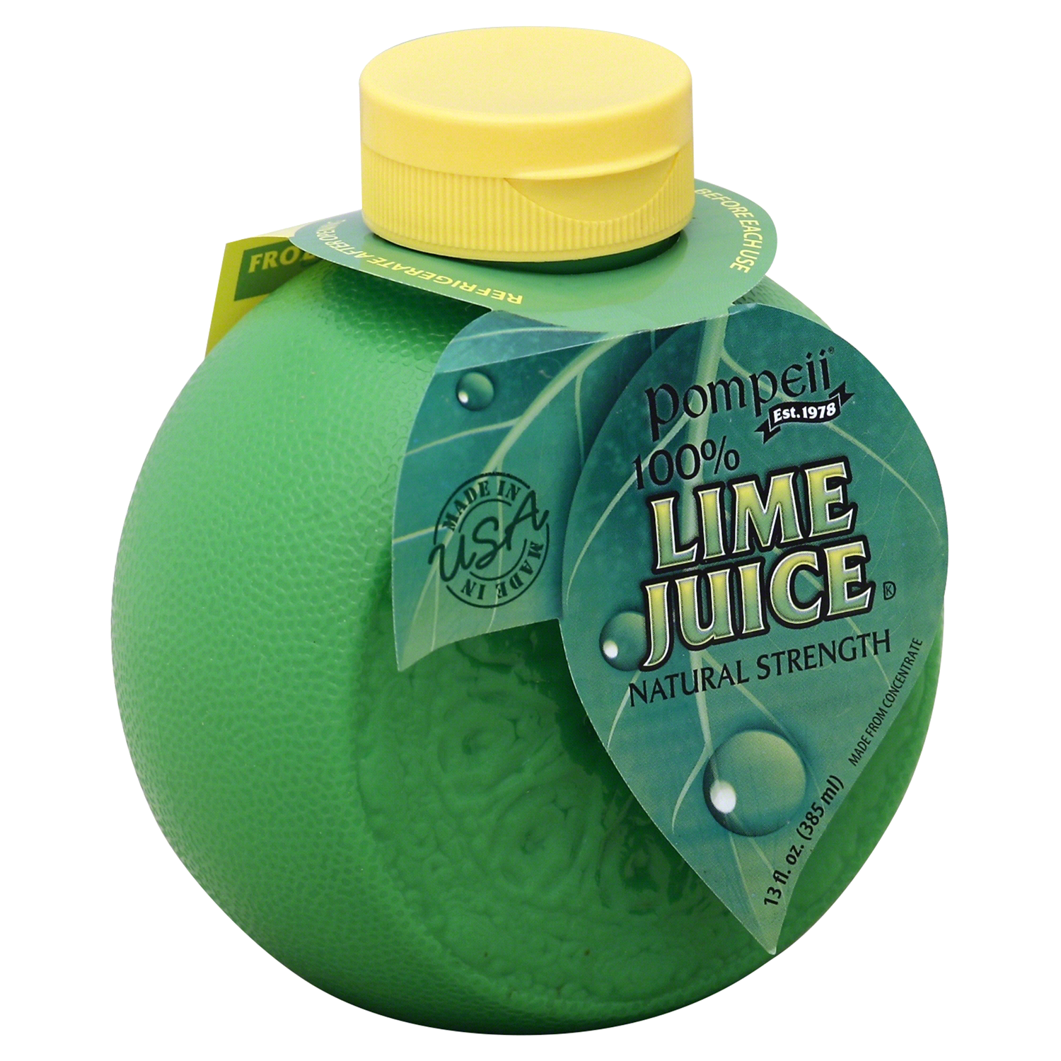 slide 1 of 1, Pompeii Lime 100% Juice - 13 fl oz, 13 fl oz
