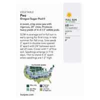 slide 2 of 5, Burpee Organix Pea Garden Sweet Seeds, 1 ct