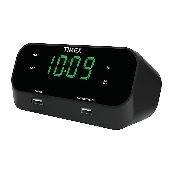 slide 3 of 4, iHome Timex RediSet Dual Alarm Clock with Dual USB Charging Ports, 1 ct